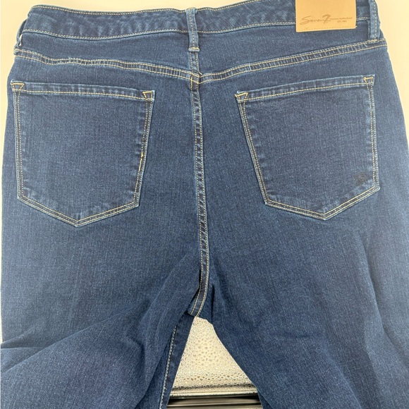 Seven7 Denim - Seven7 Women’s Classic Skinny Navy Straight Jeans size 12